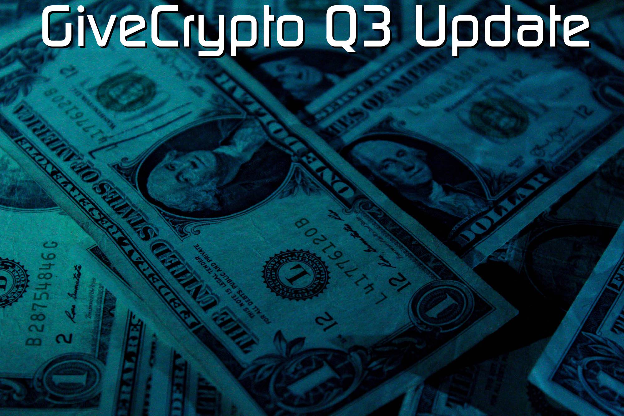 @$61167.15 GiveCrypto Q3 Update