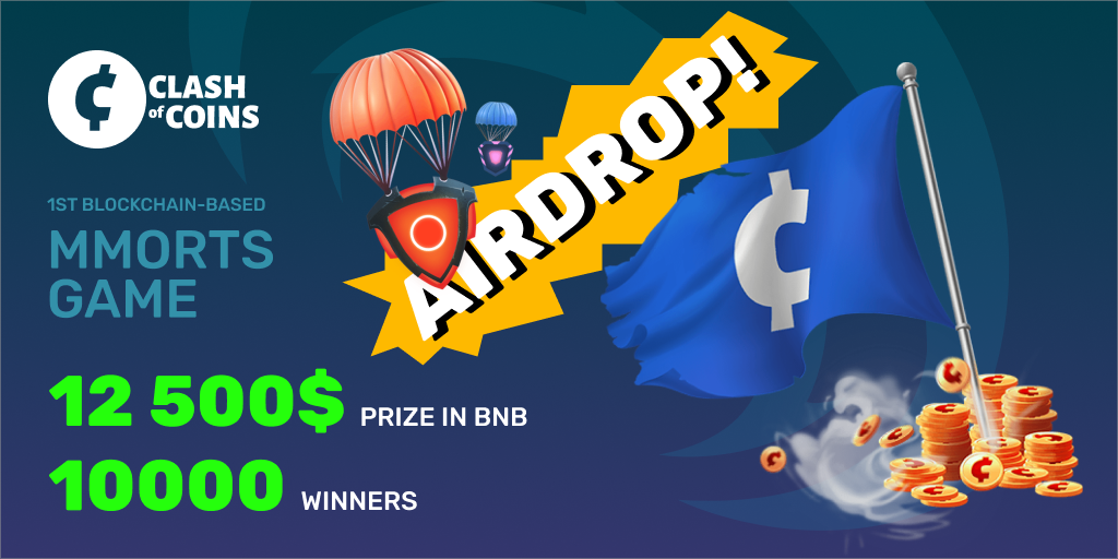 FREE BNB Tokens In Clash of Coins NFT Airdrop!