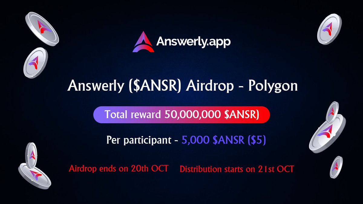 FREE ANSR Coins In Answerly Crypto Airdrop!
